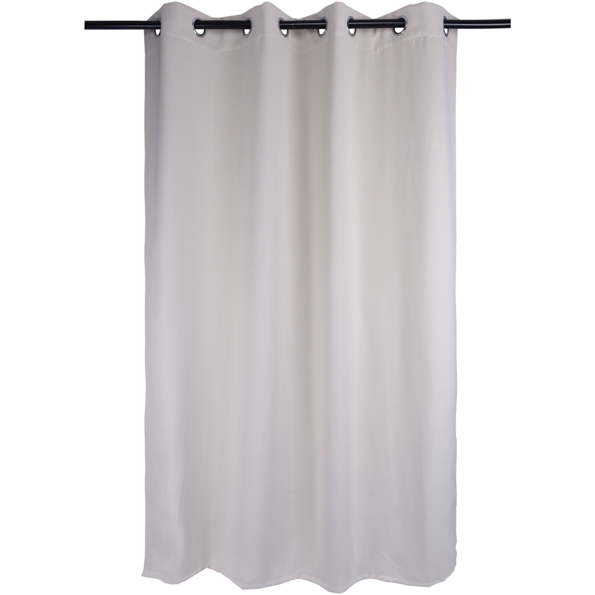 Set draperii Black-out Kring Selected, 2 * 140x245 cm, 100% Poliester, 210 gsm, prindere pe inele, Bej