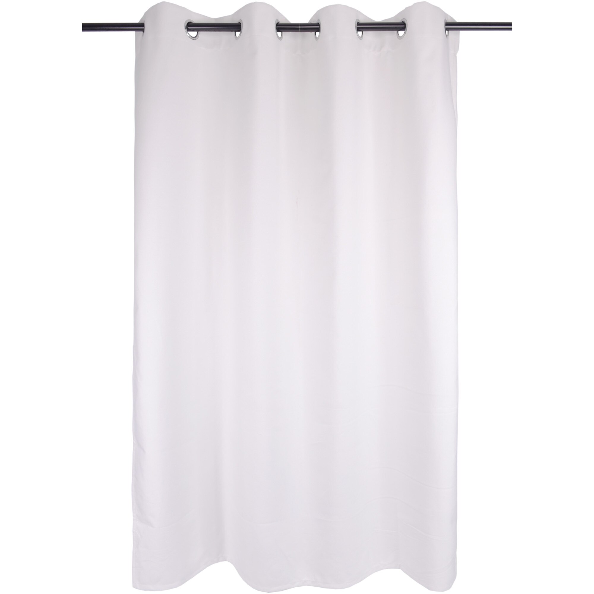 Set draperii Black-out Kring Selected, 2 * 140x245 cm, 100% Poliester, 400 gsm, prindere pe inele, Crem