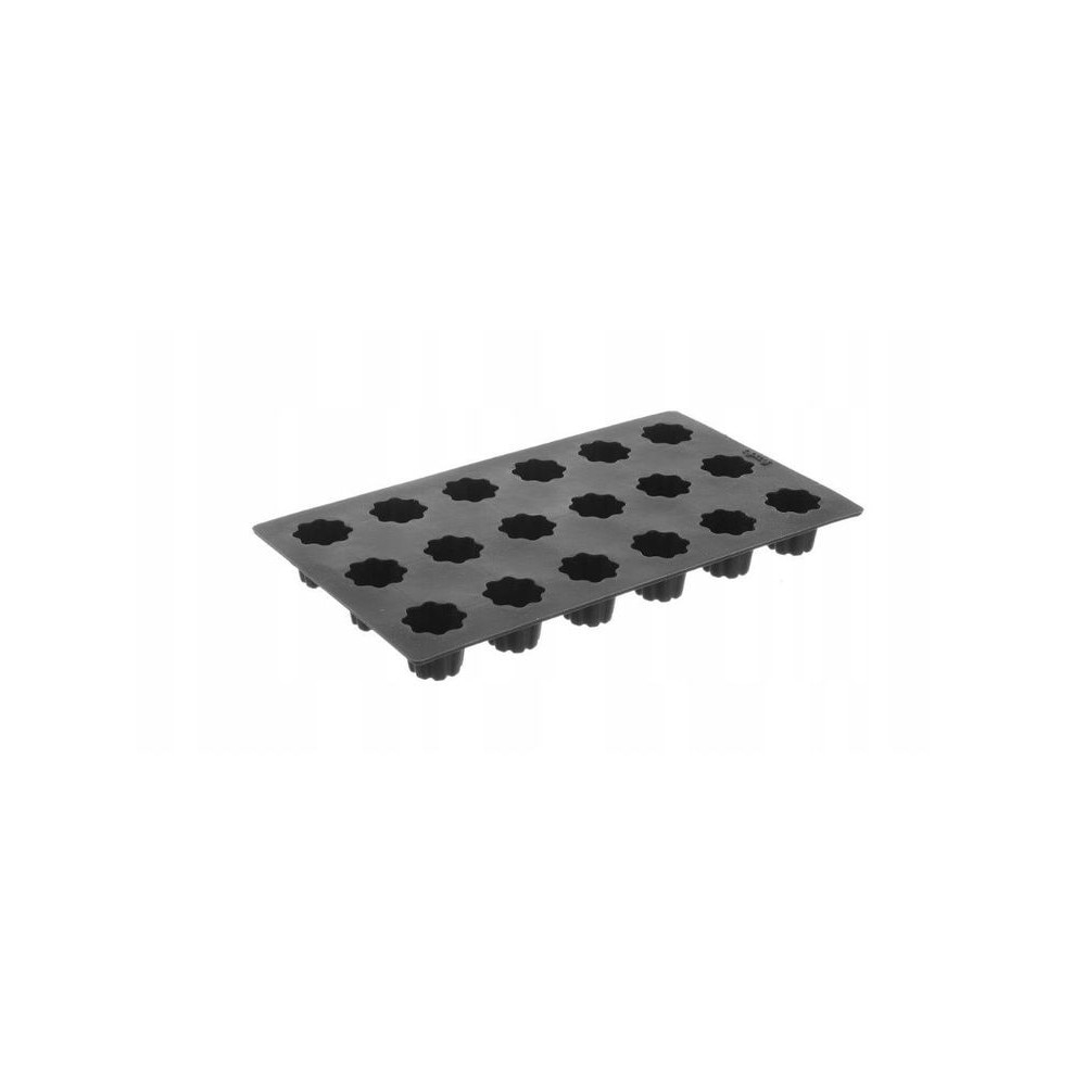 Forma pentru copt Hendi, din silicon antiaderent, 18 forme Mini cannelais bordelais diametru 35x(H)26 mm
