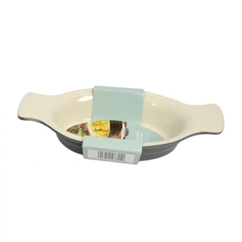 Tava pentru cuptor BergHoff, stone, din ceramica, ovala, gri/crem, 24.5 x 12 cm Tava pentru cuptor BergHoff, stone, din ceramica, ovala, gri/crem, 24.5 x 12 cm