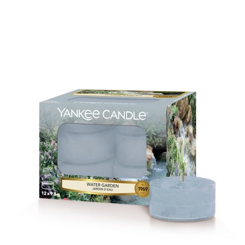 Set 12 lumanari parfumate tip pastila Water Garden, Yankee Candle Set 12 lumanari parfumate tip pastila Water Garden, Yankee Candle