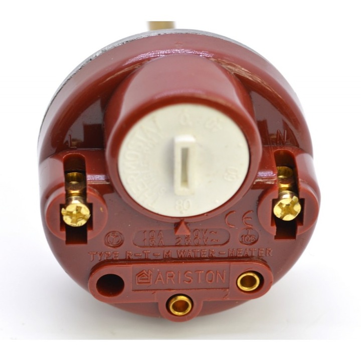 Termostat pentru rezistenta Boiler, elSales, ELS-TRS-B080M, maro, 0˚- 80˚