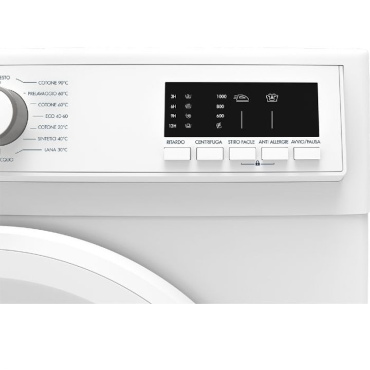 Masina de spalat rufe Sharp ES-HFA7103WD Noua Clasa D,1000 Rpm, Alb