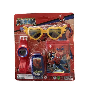Set ceas, telefon,portofel si ochelari de soare Spiderman Set ceas, telefon,portofel si ochelari de soare Spiderman