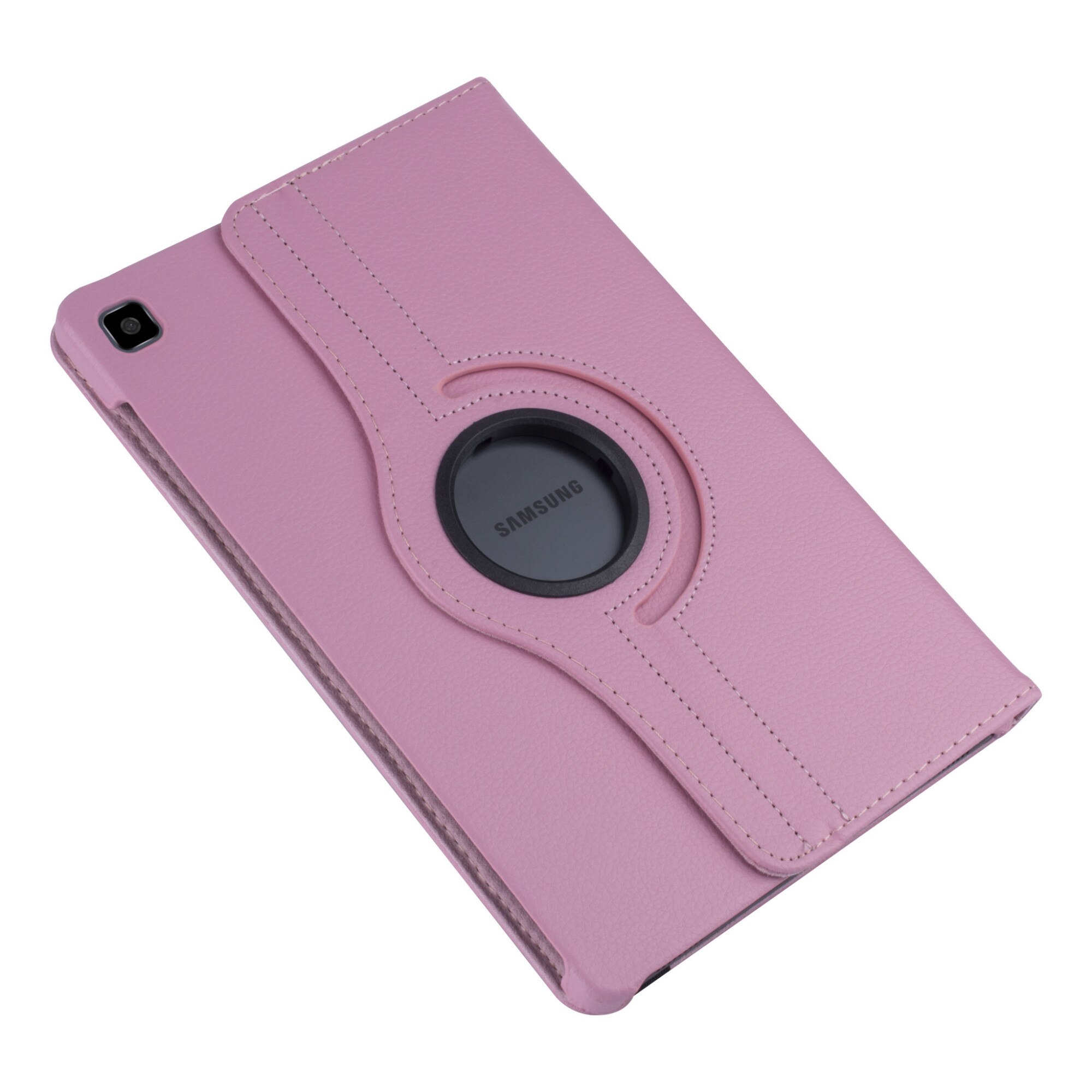 Husa Stand Rotativ compatibila cu Samsung Galaxy Tab S6 Lite (SM-P610, SM-P615) 10.4 inch Roz