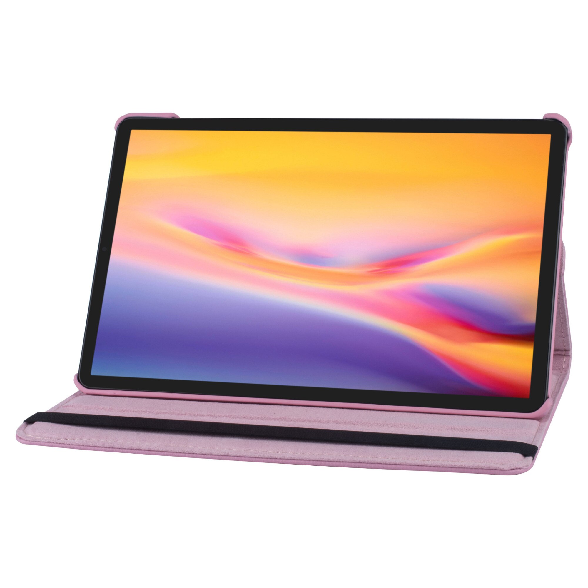 Husa Stand Rotativ compatibila cu Samsung Galaxy Tab S6 Lite (SM-P610, SM-P615) 10.4 inch Roz