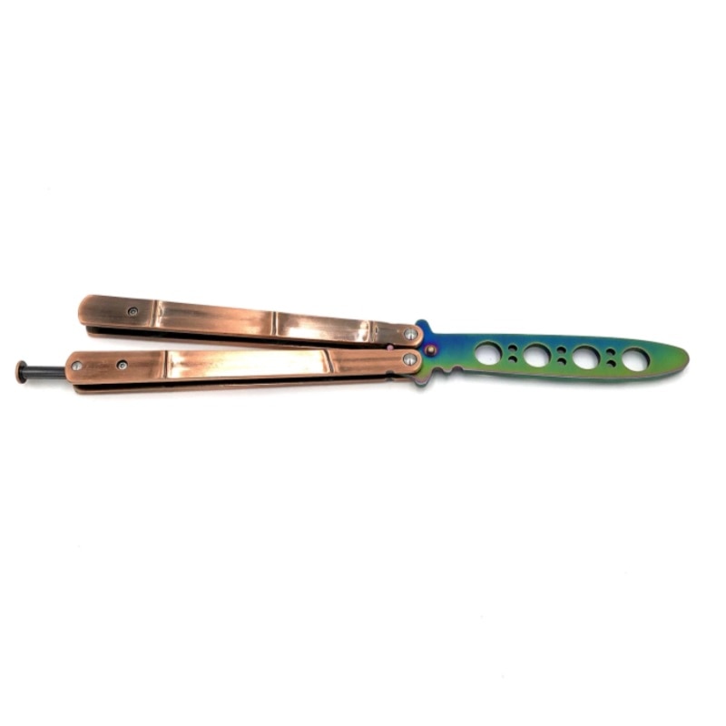 Cutit Butterfly , balisong pentru antrenament, de 24 cm, CS:GO, lama fade cu husa