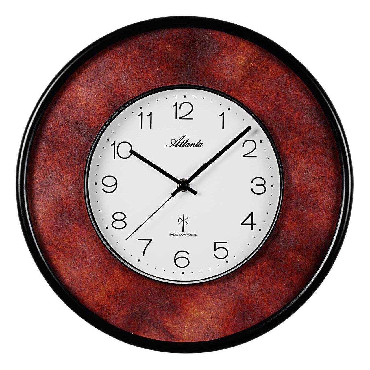 Ceas de perete Atlanta 4540/18, Quartz, Alb, Analogic, Modern