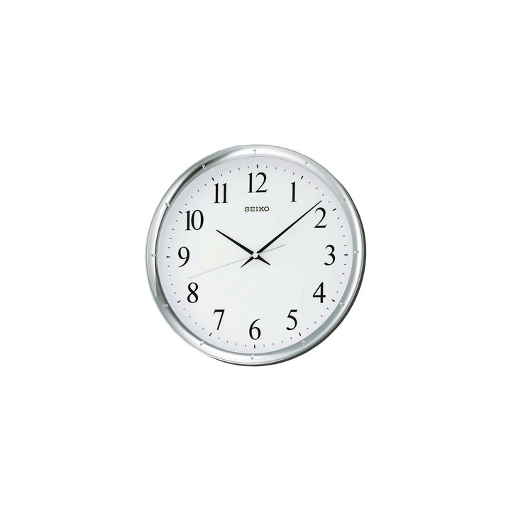 Стенен часовник Seiko QXA417S, кварцов, бял, аналогов, класически