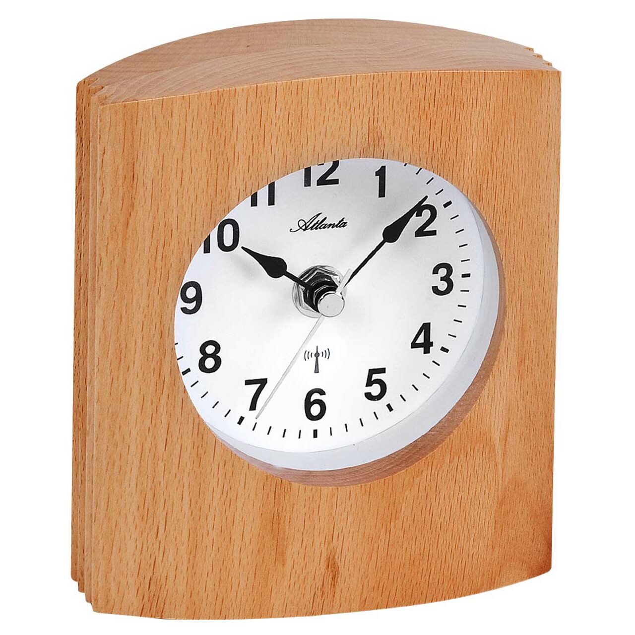 Ceas de masa Atlanta 3131, Quartz, Alb, Analogic, Clasic