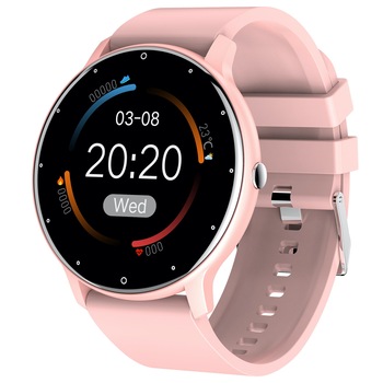 Ceas smartwatch si bratara fitness, GO4FIT® , model GF03, Notificari Apeluri/Sms/Social Media, monitorizare activitati fizice, somn, ritm cardiac, pedometru, player muzica, rezistent la apa, roz Ceas smartwatch si bratara fitness, GO4FIT® , model GF03, Notificari Apeluri/Sms/Social Media, monitorizare activitati fizice, somn, ritm cardiac, pedometru, player muzica, rezistent la apa, roz