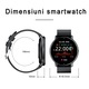Ceas smartwatch si bratara fitness, GO4FIT®, model GF03, Apeluri, Microfon, Difuzor, Notificari/Sms/Social Media, monitorizare activitati fizice, somn, ritm cardiac, pedometru, player muzica, rezistent la apa, negru