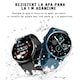 Ceas smartwatch si bratara fitness, GO4FIT®, model GF03, Apeluri, Microfon, Difuzor, Notificari/Sms/Social Media, monitorizare activitati fizice, somn, ritm cardiac, pedometru, player muzica, rezistent la apa, negru