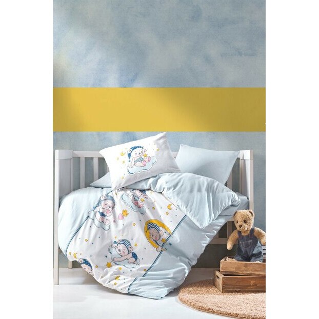 Lenjerie de pat pentru copii, 3 piese,cotton box,120x150, Teddy