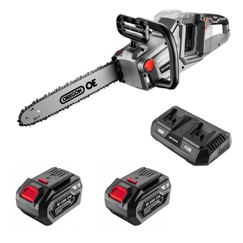 Drujba pe acumulator, 18 V, 2x6 Ah, incarcator, 35 cm, Graphite Energy Drujba pe acumulator, 18 V, 2x6 Ah, incarcator, 35 cm, Graphite Energy