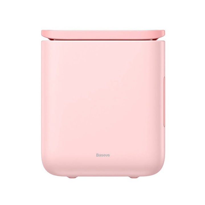 Mini hűtőszekrény Baseus Igloo fűtési funkcióval, 6L, 230V (rózsaszín)