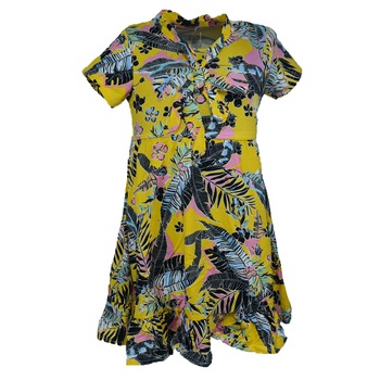 Rochie pentru fete Happy House CVC-1529, Galben 128 cm Rochie pentru fete Happy House CVC-1529, Galben 128 cm
