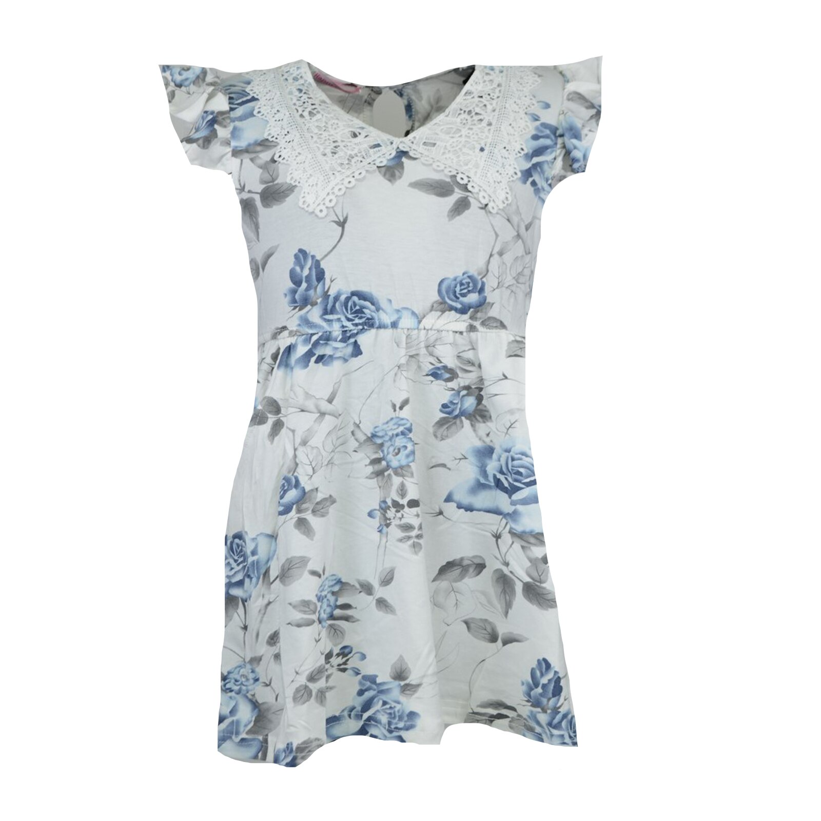 Rochie pentru fete Happy House CVC-1608-2, Alb 128 cm