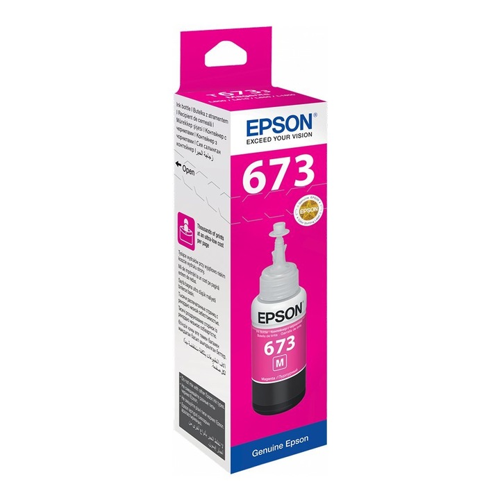 Epson Magenta tintapatron T6733 L800 / L1800 / L805 / L810 / L850, 70 ml OEM: C13T67334A