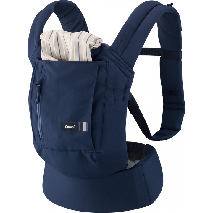 Sistem transport bebelusi Combi Japonia JoinMesh Baby Carrier Navy 120 cm