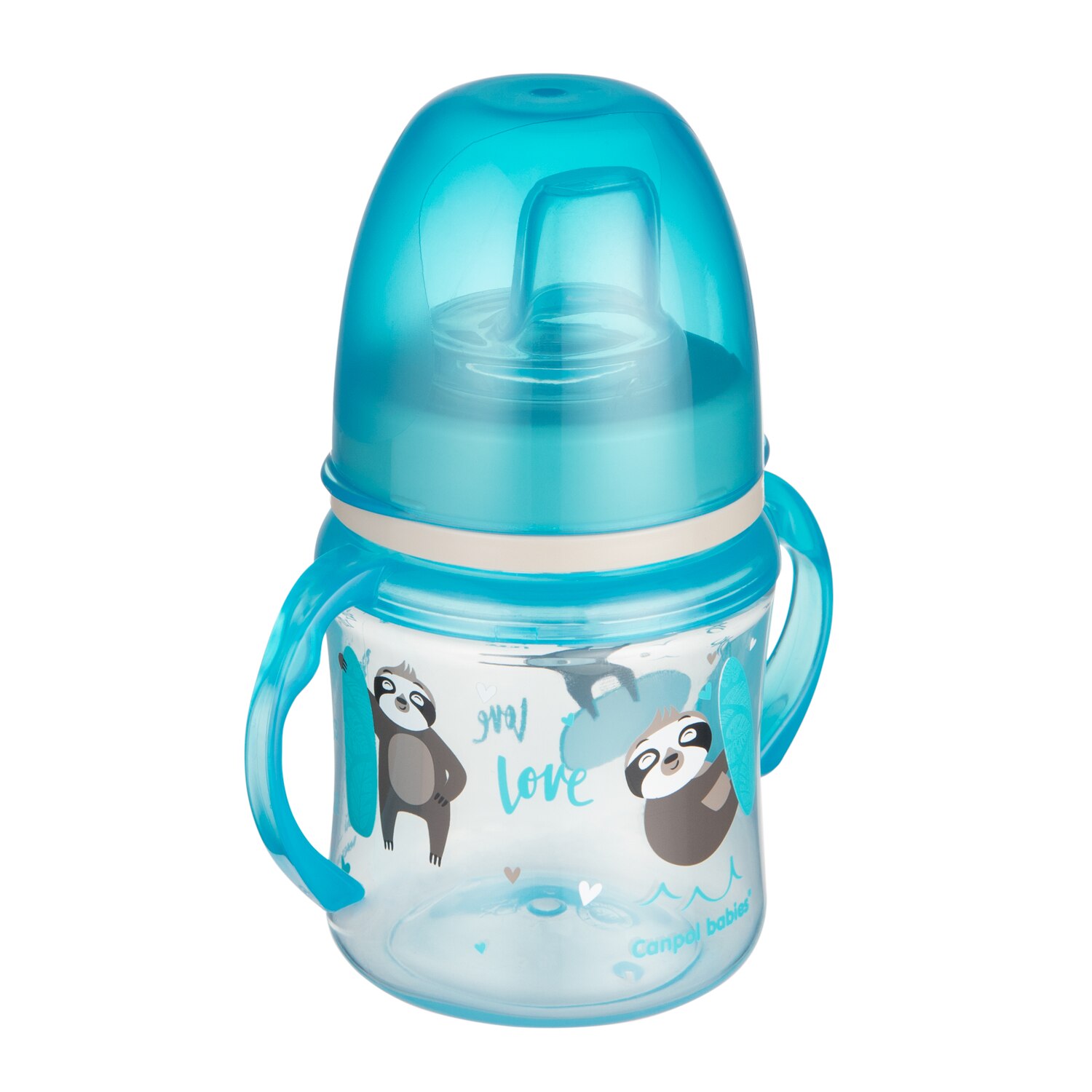 Canita antrenament „Exotic Animals“, Canpol babies®, 120 ml, bleu