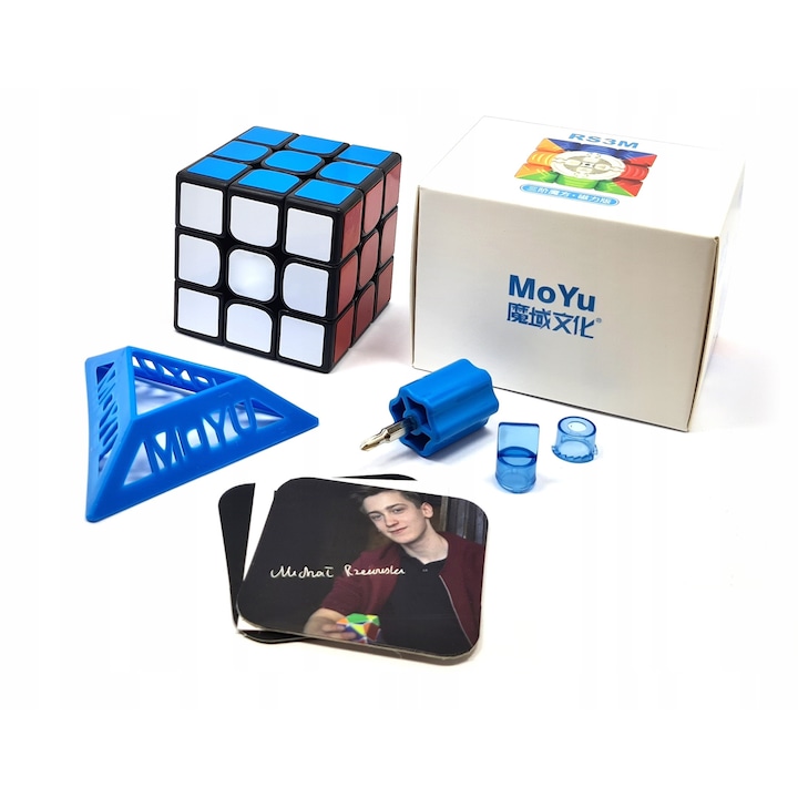 Cub Rubik Magnetic, RS3M 2020 Moyu MofangJiao, Black