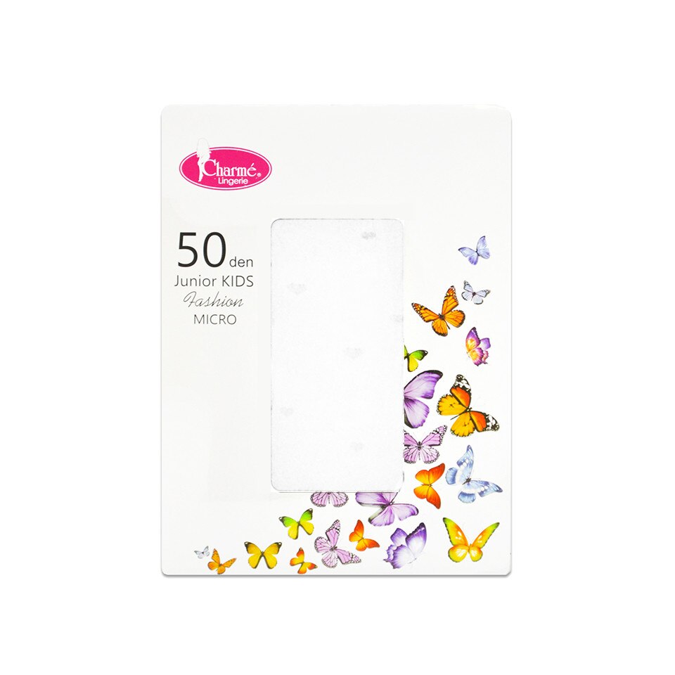 Dres copii JUNIOR KIDS 50 DEN INIMIOARA,Charme,Alb,8-10 Ani