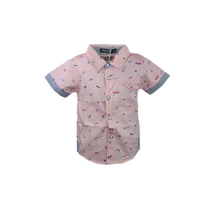 Тениска с къс ръкав за момче Happy House JF-1863RZ-104 см, Розова 51273