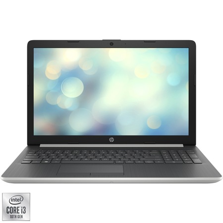 Laptop HP 15-da2041nq cu procesor Intel® Core™ i3-10110U, 15.6", Full HD, 8GB, 256GB SSD, Intel® UHD Graphics, Free DOS, Natural silver