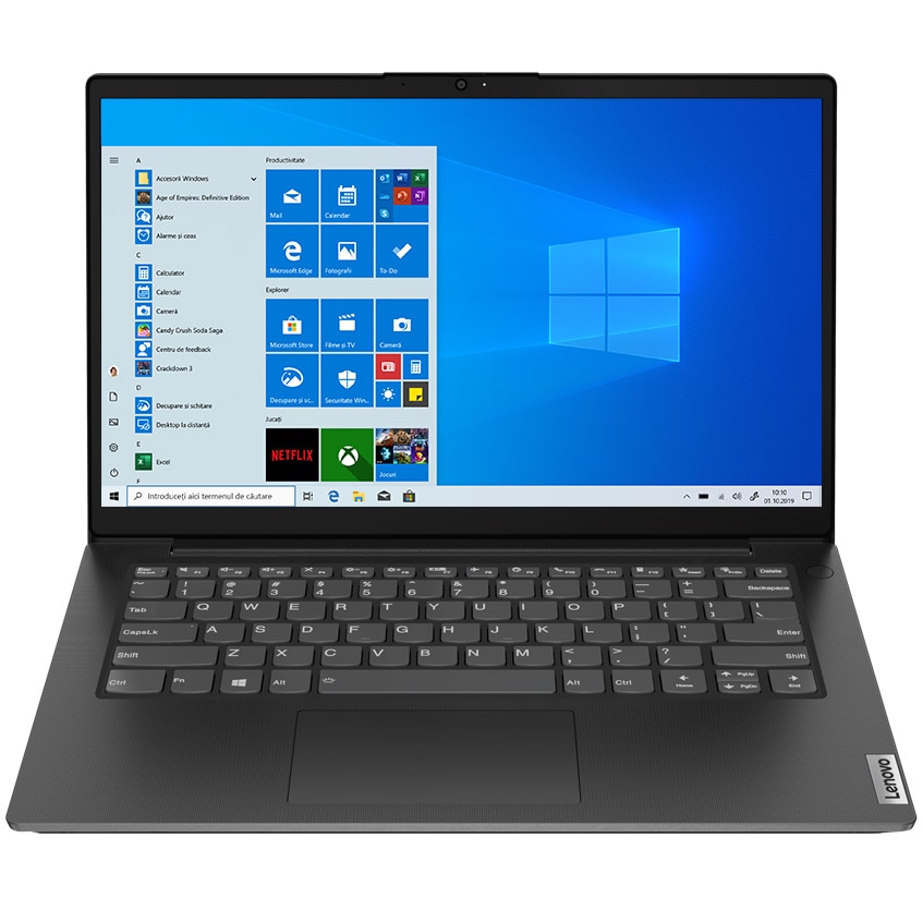 Laptop ultraportabil Lenovo V14 G2 ALC cu procesor AMD Ryzen 7 5700U, 14