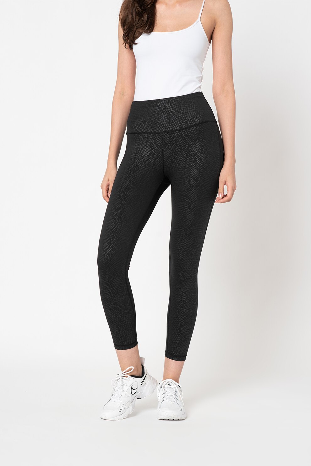 GAP, Colanti crop cu talie inalta, Negru
