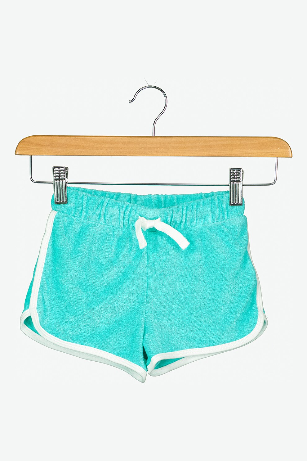 GAP, Pantaloni scurti din amestec de bumbac cu snur, Albastru aquamarin