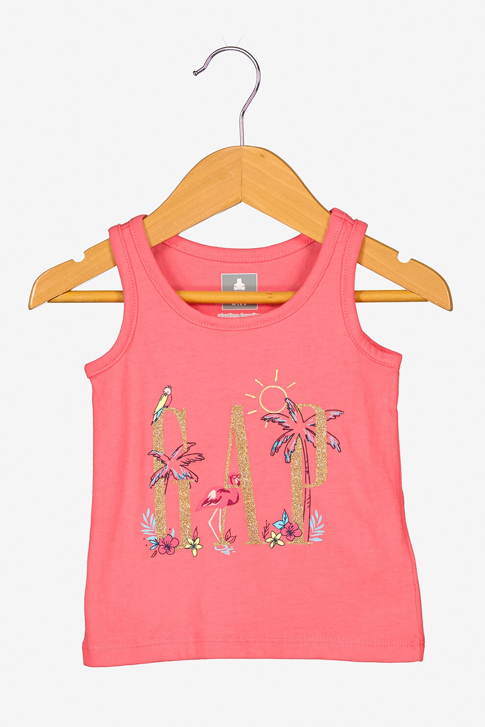 GAP, Top cu imprimeu logo, Roz