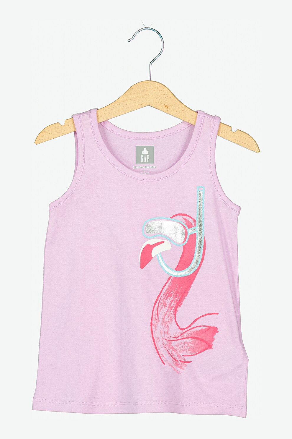 GAP, Top de bumbac cu imprimeu, Lila