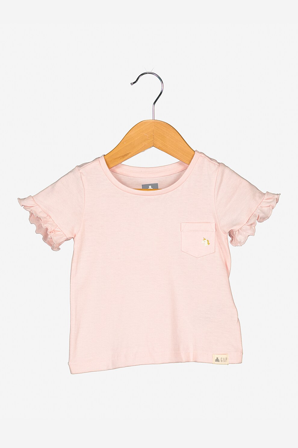 GAP, Tricou cu detalii evazate, Roz