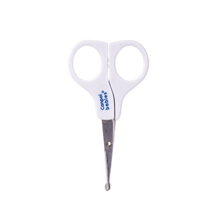 Forfecuta cu varf rotunjit pentru bebelusi Canpol Babies 2/810, Alb