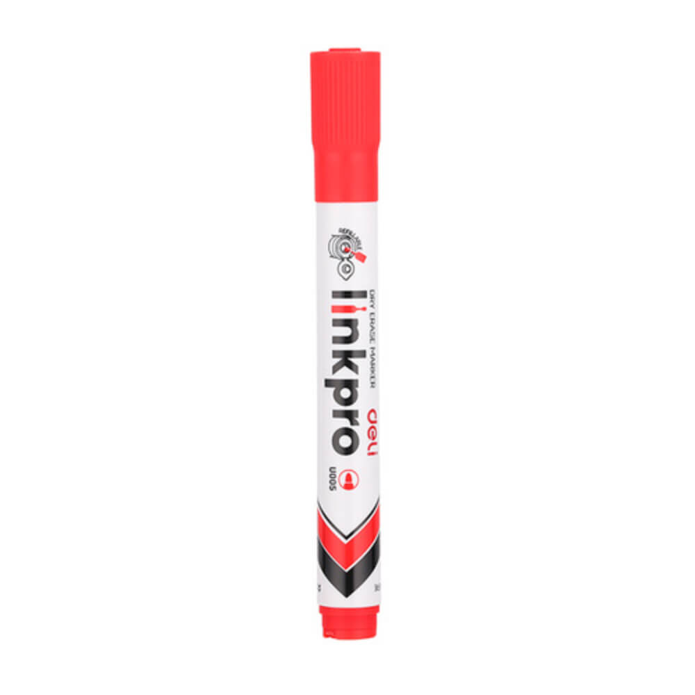 Marker Whiteboard Deli Link Pro, Rosu, Varf Rotund 2 mm