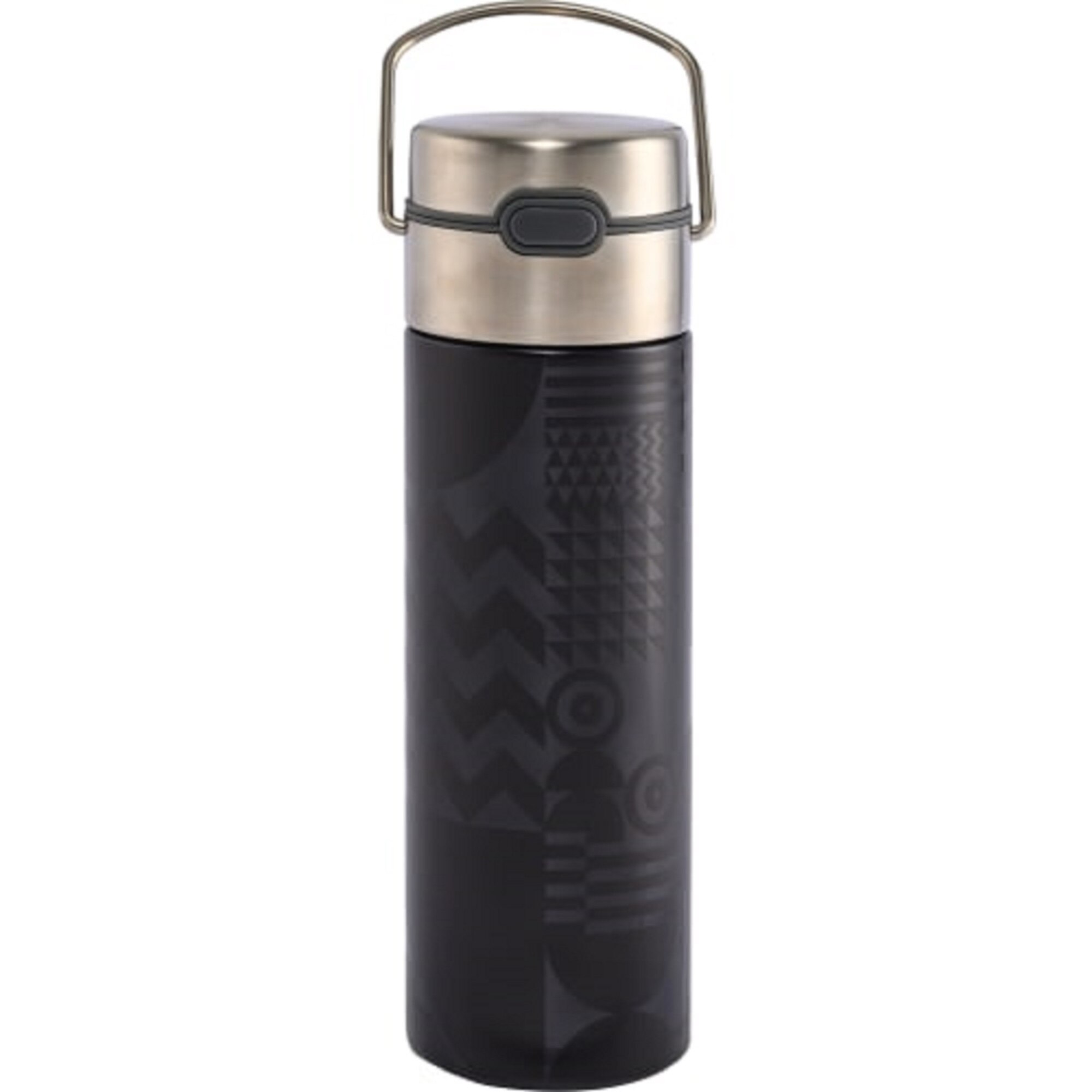 Termos - Leeza - Geo Black, 500 ml, Otel, Negru, 500 ml