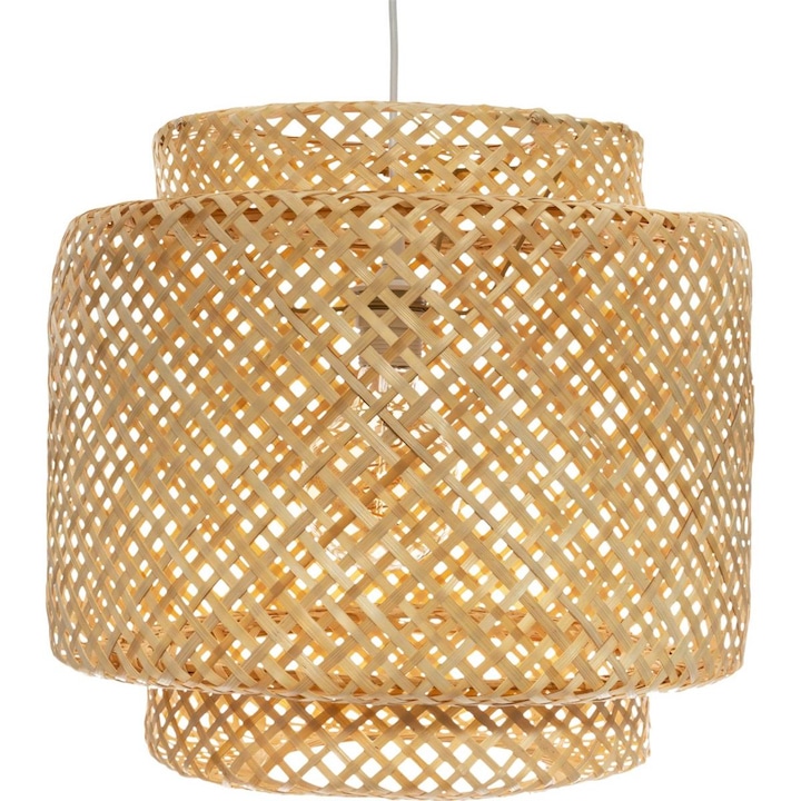 Lampa suspendata, Loft, bambus, natur, 40 cm