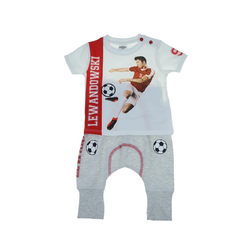 Compleu 2 piese tricou si pantaloni pentru baieti E Plus M 873787-92-cm, Multicolor 49556