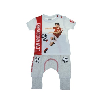 Compleu 2 piese tricou si pantaloni pentru baieti E Plus M 873787-92-cm, Multicolor 49556 Compleu 2 piese tricou si pantaloni pentru baieti E Plus M 873787-92-cm, Multicolor 49556