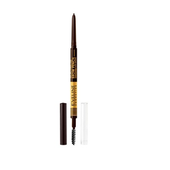Creion pentru sprancene cu perie, Eveline Cosmetics, Micro Precise Brow Pencil, nuanta 03 Dark Brown Creion pentru sprancene cu perie, Eveline Cosmetics, Micro Precise Brow Pencil, nuanta 03 Dark Brown