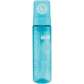 Spuma Autobronzanta Profesionala SUNKISSED Clear, 95% Ingrediente Naturale, Ocean Edition, 1Hour Tan, 200 ml Spuma Autobronzanta Profesionala SUNKISSED Clear, 95% Ingrediente Naturale, Ocean Edition, 1Hour Tan, 200 ml