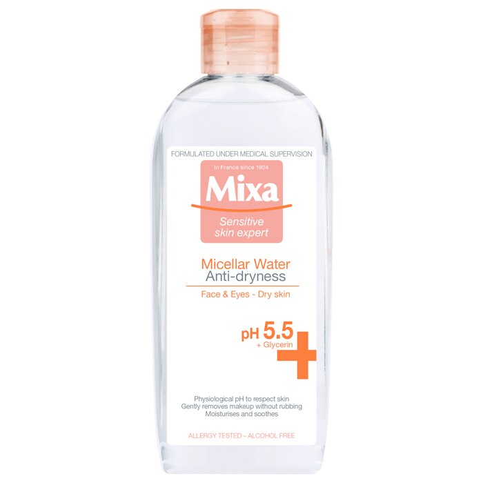 Apa micelara nutritiva Mixa pentru ten uscat, 400 ml