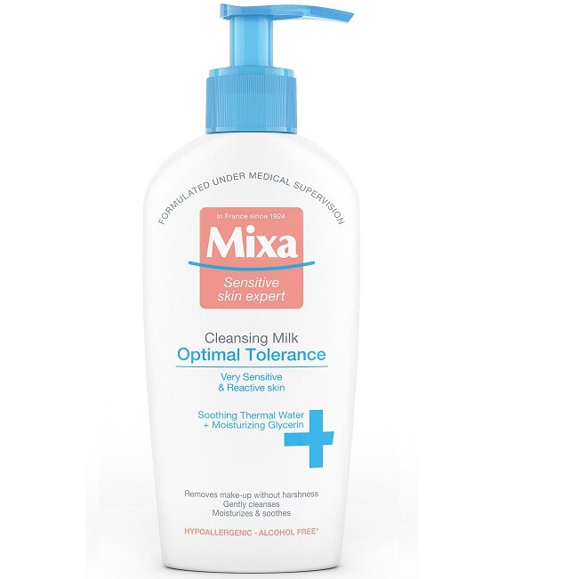 Lapte demachiant Mixa Optimal Tolerance, 200 ml