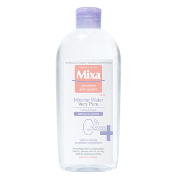 Apa micelara Mixa Very Pure, pentru bebelusi si adulti, 400 ml Apa micelara Mixa Very Pure, pentru bebelusi si adulti, 400 ml
