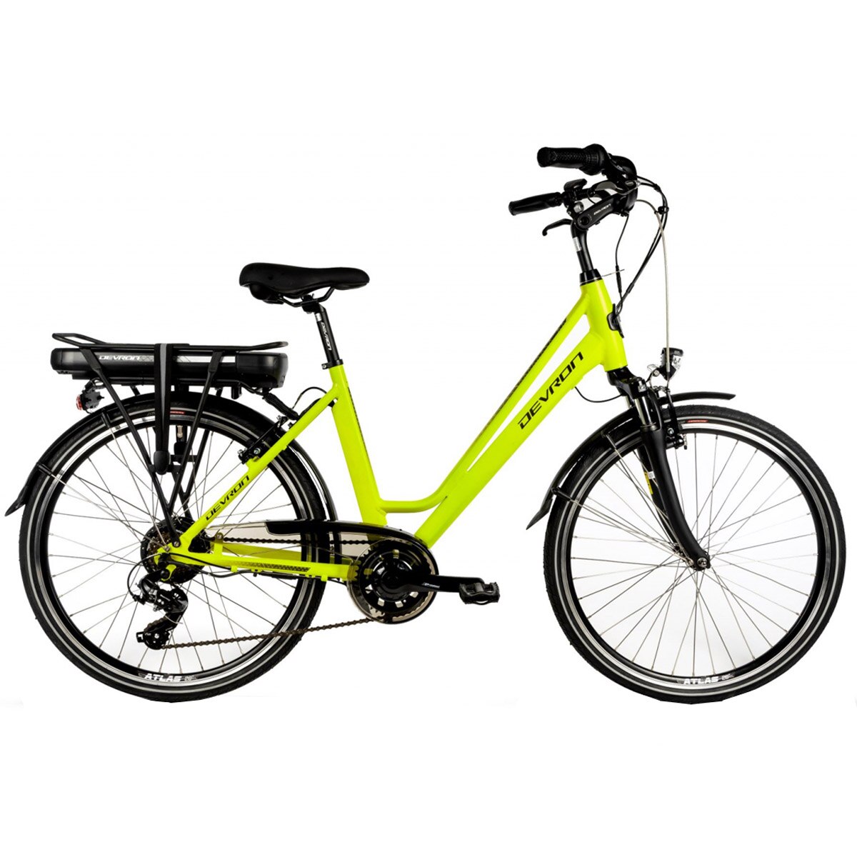 Bicicleta Electrica Devron 26122 460mm - 26 Inch, Verde Neon