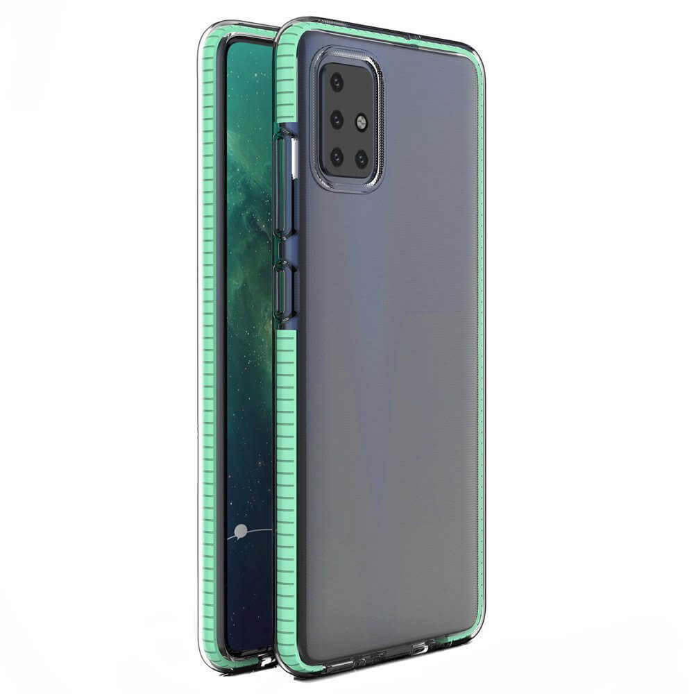 Husa Pentru Samsung Galaxy A21S, Spring Case, TPU Gel, cu Rama, Mint