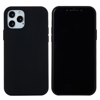 Husa protectie compatibila cu Apple iPhone X Liquid Silicone Case Negru
