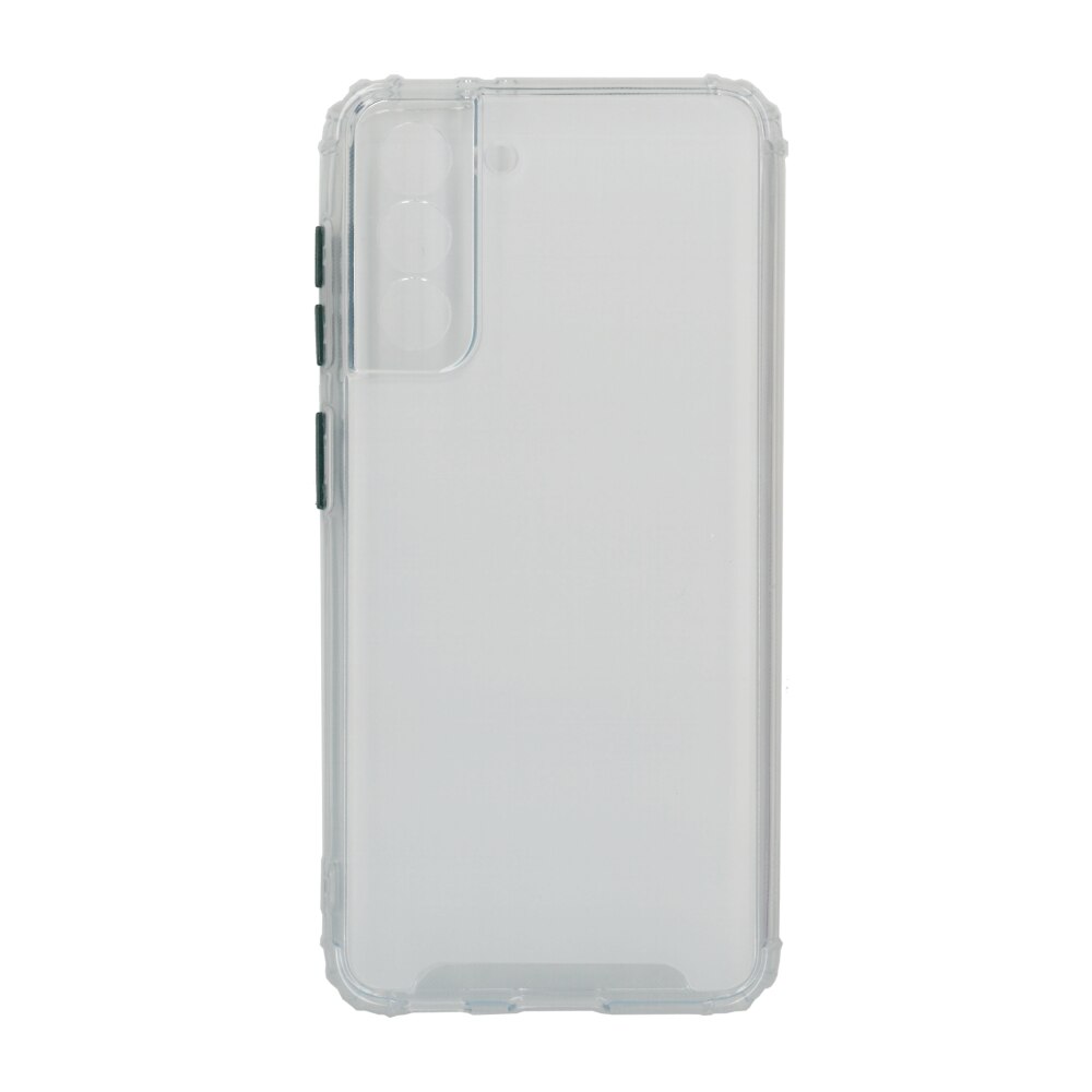 Husa din silicon anti crack, pentru Samsung Galaxy S21, alb